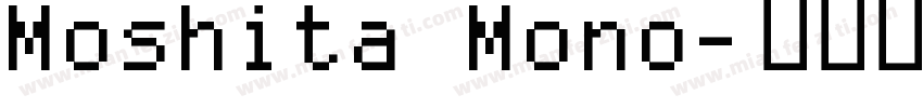 Moshita Mono字体转换